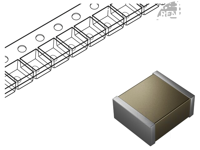 Condensator: keramisch; MLCC; 10uF; 50V; X5R; ±10%; SMD; 2220 Condensator: keramisch; MLCC; 10uF; 50V; X5R; ±10%; SMD; 2220